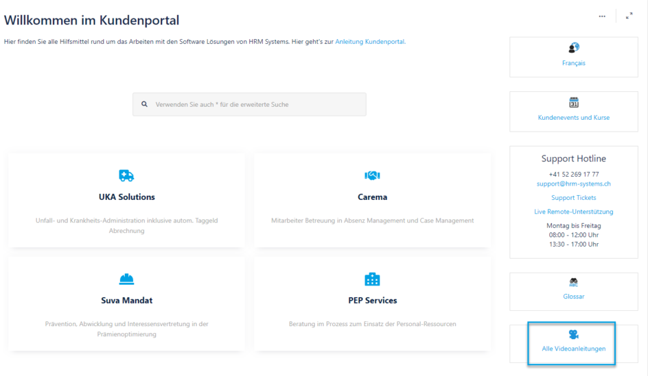 Feedback Zu Videos Im Kundenportal - HRM Systems AG
